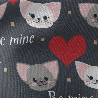 Loving Cat Couple Waterproof Canvas