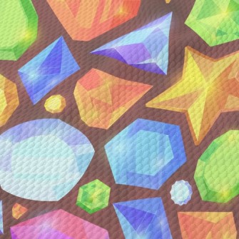 Dazzling Shaped Gems Birdseye Piqué