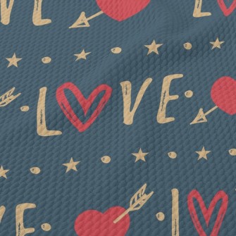 Love Words Birdseye Piqué