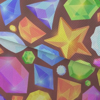 Dazzling Shaped Gems Waterproof Oxford