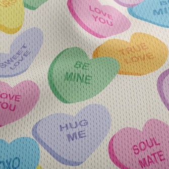 Love Sticky Note Athletic Mesh Flat Back