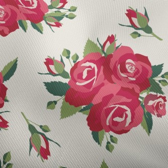 Bright Big Rose Dobby