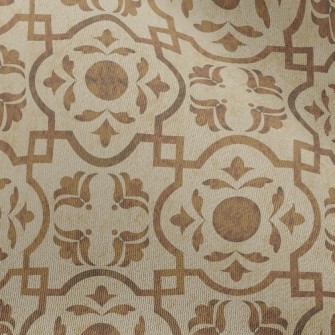 Nostalgic Tile Damask Chiffon