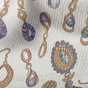 Gold Edge Crystal Earrings Terry