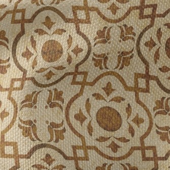 Nostalgic Tile Damask Waterproof Canvas