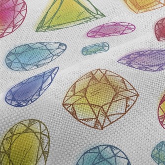 Doodle Colorful Little Gems Performance Linen