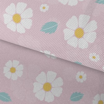 Pure White Flower Waterproof Oxford