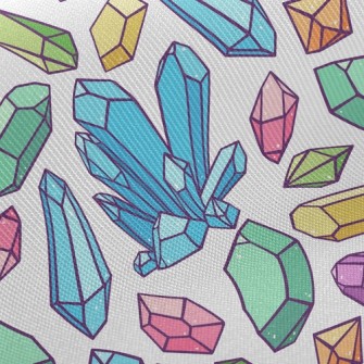 Colorful Crystal Rough Stone Twill