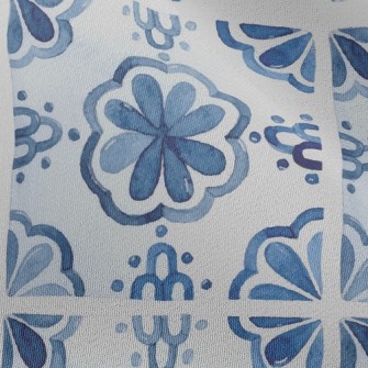 Classic Cool Damask Chiffon