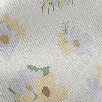 Gentle Bicolor Flowers Standard Corduroy