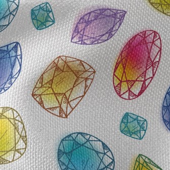 Doodle Colorful Little Gems Waterproof Canvas