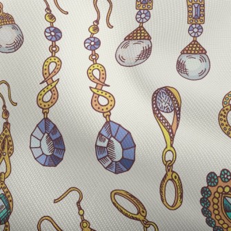 Gold Edge Crystal Earrings Dobby