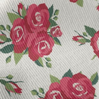Bright Big Rose Standard Corduroy