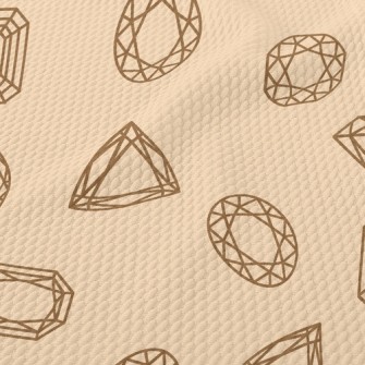 Simple Crystal Gem Birdseye Piqué