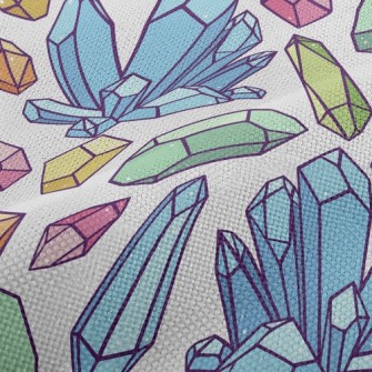 Colorful Crystal Rough Stone Performance Linen