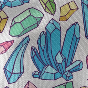 Colorful Crystal Rough Stone Waterproof Canvas