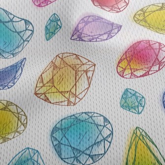 Doodle Colorful Little Gems Athletic Mesh Flat Back