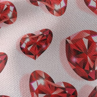 Three-dimensional Crystal Hear Waterproof Canvas