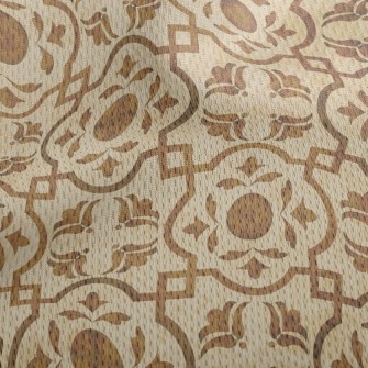 Nostalgic Tile Damask Athletic Mesh Flat Back