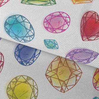 Doodle Colorful Little Gems Waterproof Oxford