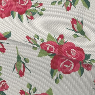 Bright Big Rose Waterproof Oxford