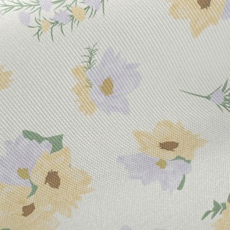 Gentle Bicolor Flowers Twill