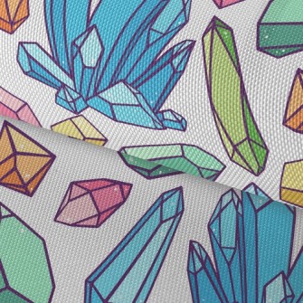 Colorful Crystal Rough Stone Waterproof Oxford