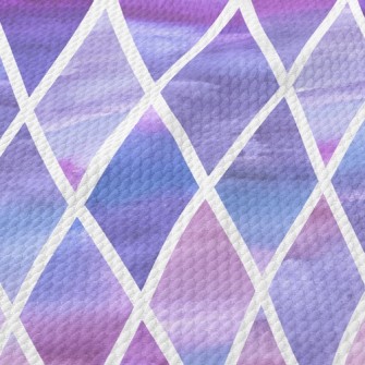 Gradient Diamond Smudge Birdseye Piqué