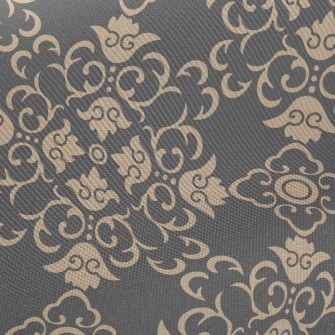 Retro Flower-shaped Damask Twill