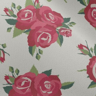 Bright Big Rose Chiffon