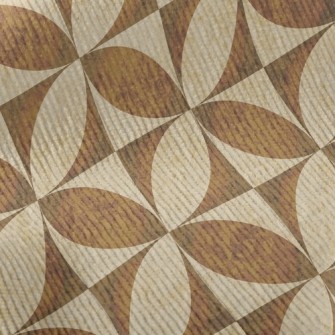 Flower-shaped Oval Damask Standard Corduroy