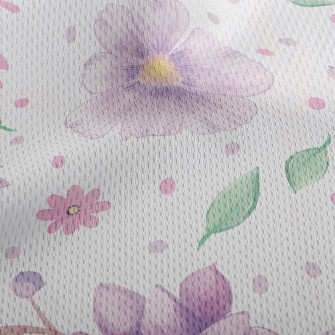 Fantasy Multi-petal Flower Athletic Mesh Flat Back