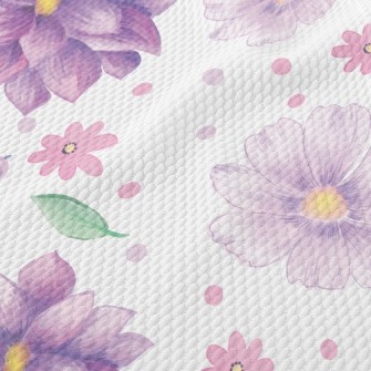 Fantasy Multi-petal Flower Birdseye Piqué