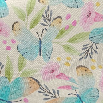 Watercolor Beautiful Butterfly Twill