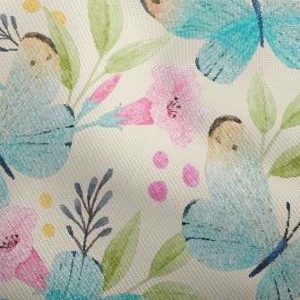 Watercolor Beautiful Butterfly Dobby