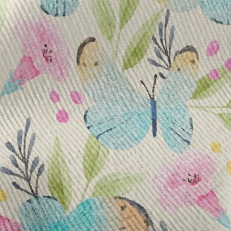 Watercolor Beautiful Butterfly Standard Corduroy