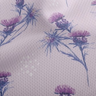 Beautiful Needlework Flowers Athletic Mesh Flat Back