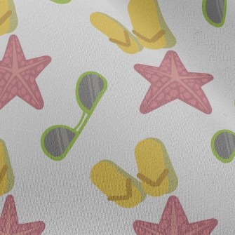 Beach Shoes Glasses Starfish Chiffon
