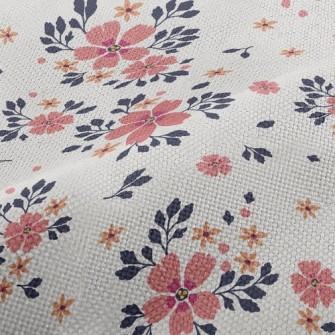 Soft Two-color Flowers Performance Linen