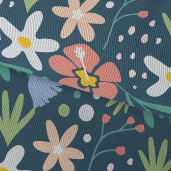 Tropical Rainforest Hibiscus F Waterproof Oxford