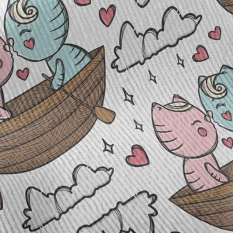 Boating And Kissing The Cat Standard Corduroy