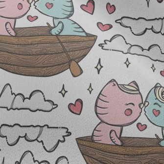 Boating And Kissing The Cat Chiffon