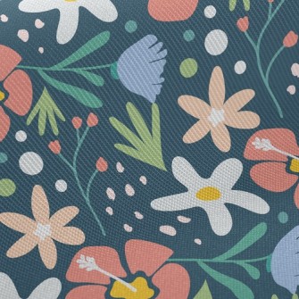 Tropical Rainforest Hibiscus F Twill