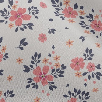 Soft Two-color Flowers Chiffon