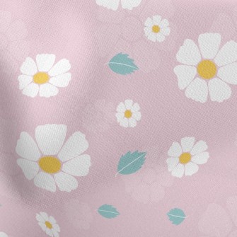 Pure White Flower Stretch Ponte