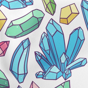 Colorful Crystal Rough Stone Stretch Ponte