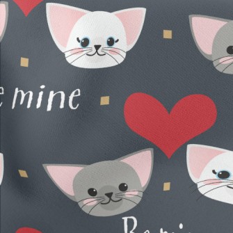 Loving Cat Couple Stretch Ponte