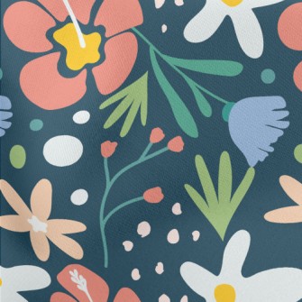 Tropical Rainforest Hibiscus F Stretch Ponte