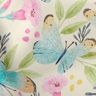 Watercolor Beautiful Butterfly Stretch Ponte