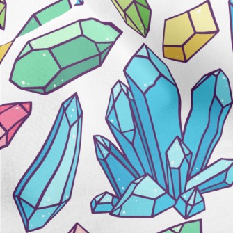 Colorful Crystal Rough Stone Micro Fleece